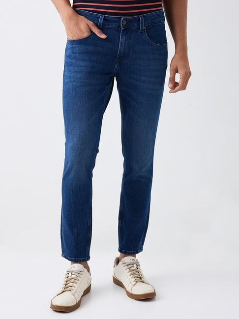 Spykar Blue Cotton Slim Fit Jeans-picture-35