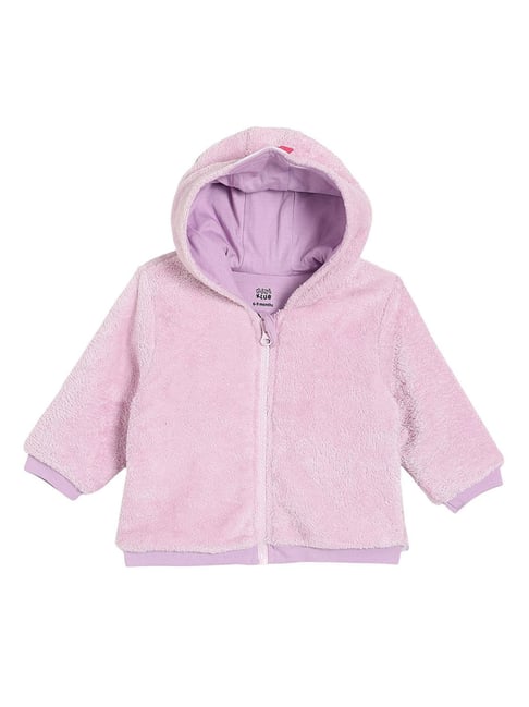 Miniklub Girls Lilac Knit Regular Fit Jacket