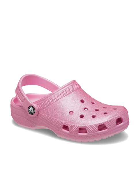 Crocs Kids Pink Back Strap Clogs