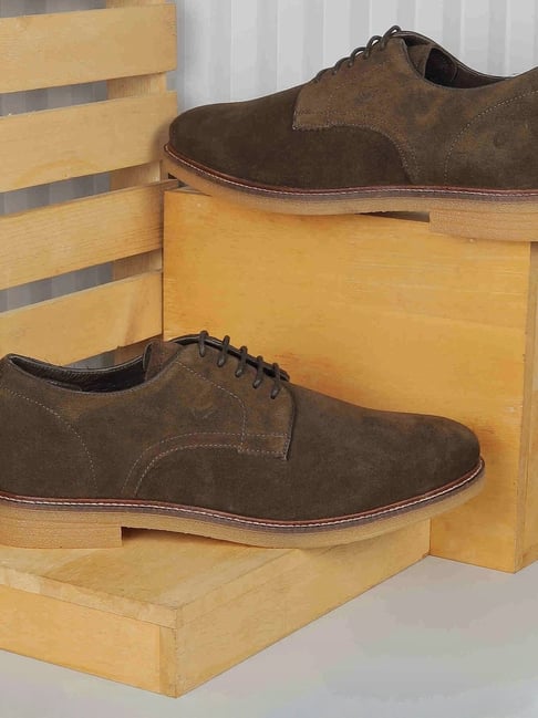 Metro Men's Khaki Derby Shoes