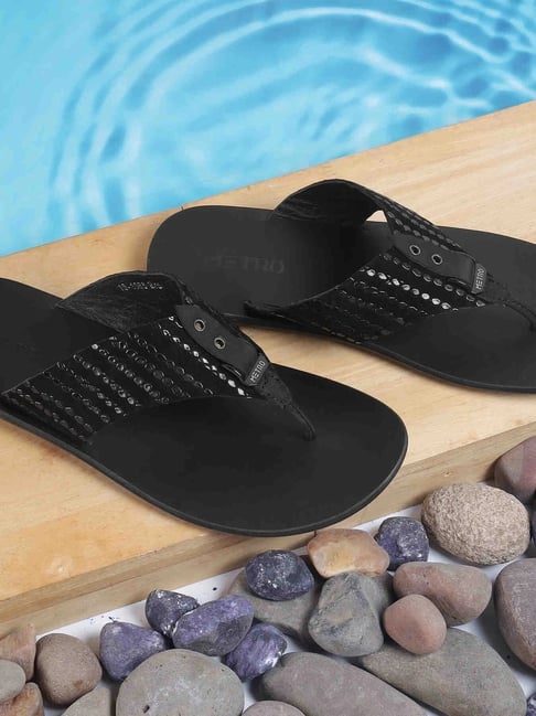 Metro Men's Black Casual Sandals-picture-38