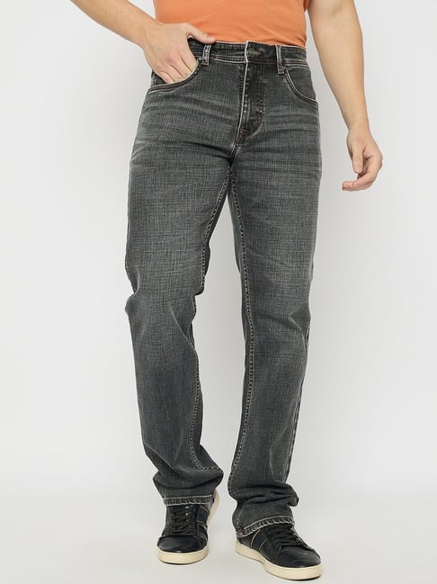 Duke Black Blended Regular Fit Washed Jeans-image-43