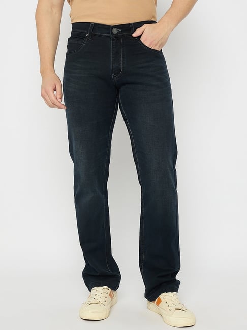Duke Black Blended Smart Fit Washed Jeans-image-37