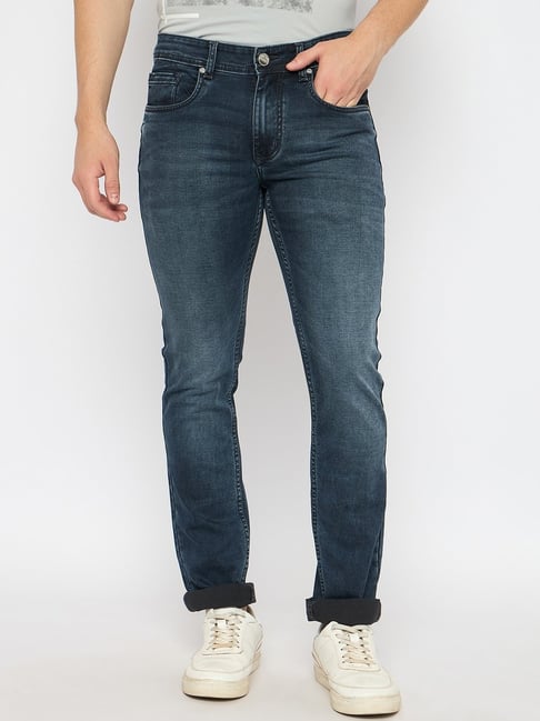 Duke Blue Blended Slim Fit Washed Jeans-picture-14