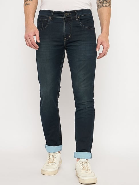 Duke Blue Blended Slim Fit Washed Jeans-picture-13