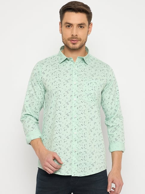 Duke Green Blended Slim Fit Printed Shirt-picture-14