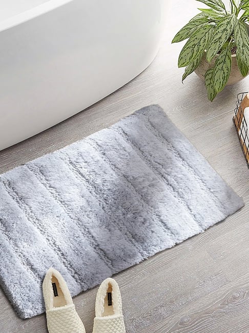Maspar Grey Cotton Bath Mat