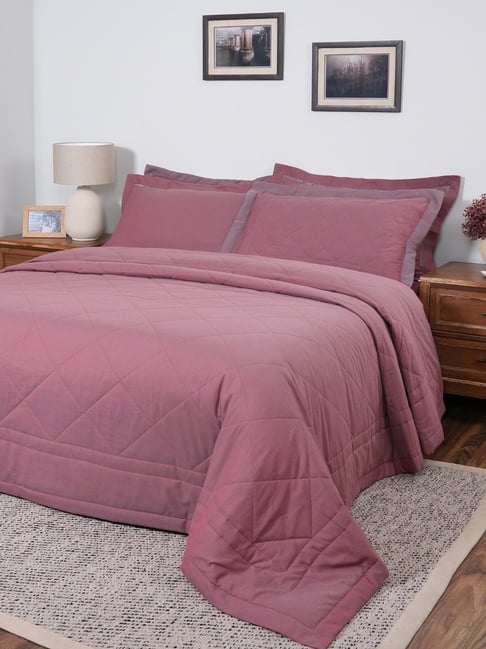 Maspar Red Cotton Single Quilt