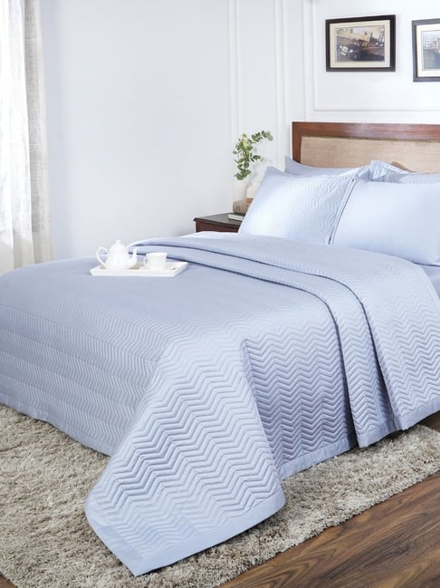 Maspar Blue Cotton Double Quilt