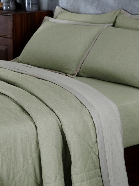 Maspar Green Cotton Single Quilt-image-9