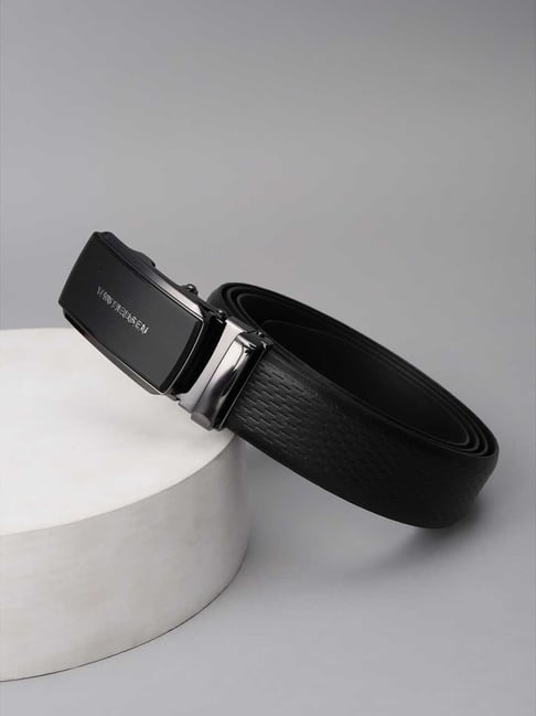 Van Heusen Black Textured Leather Casual Belt-picture-28