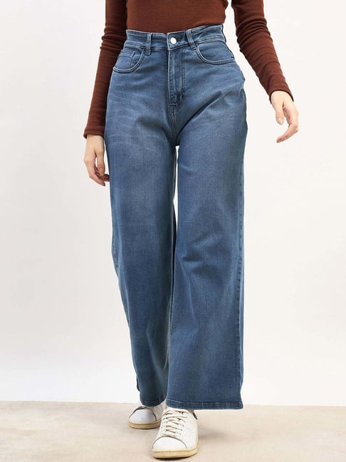 Styli Blue Cotton Relaxed Fit Jeans-picture-43