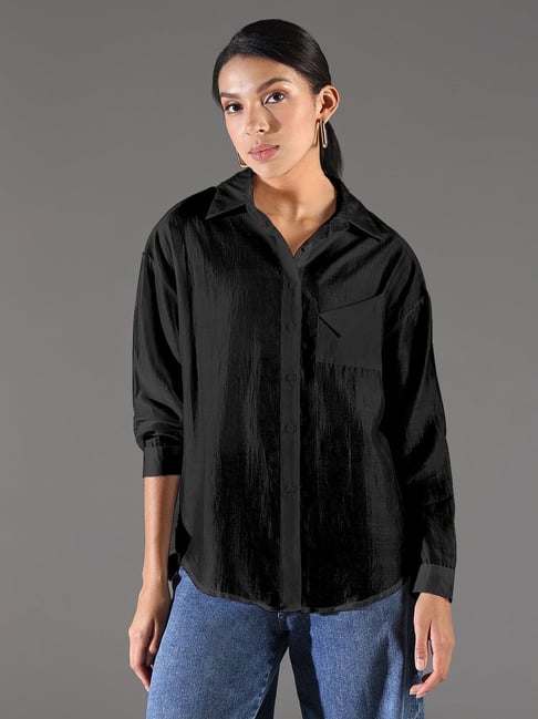 showoffff SHOWOFF Black Textured Shirt-picture-23