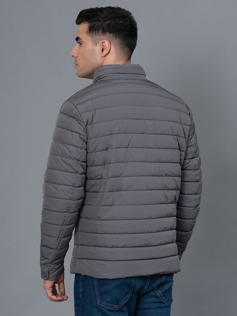 Red Tape Grey Regular Fit Quilted Jacket