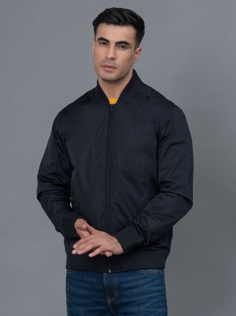 Red Tape Black Regular Fit Solid Jacket-picture-39
