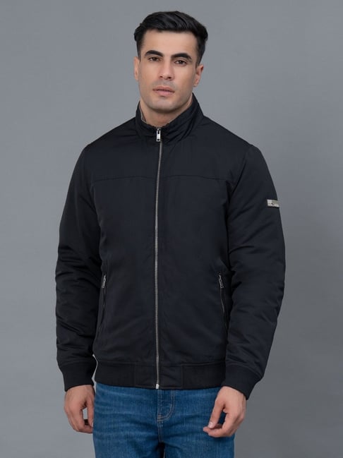 Red Tape Black Regular Fit Solid Jacket-picture-38