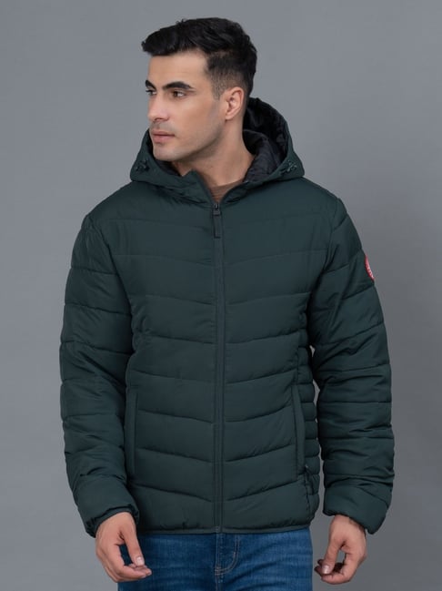 Red Tape Green Regular Fit Quilted Jacket