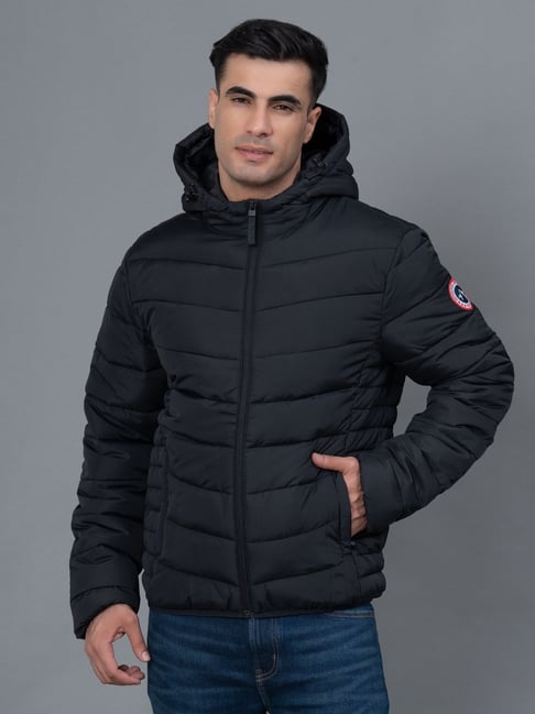 Red Tape Black Regular Fit Quilted Jacket-picture-48