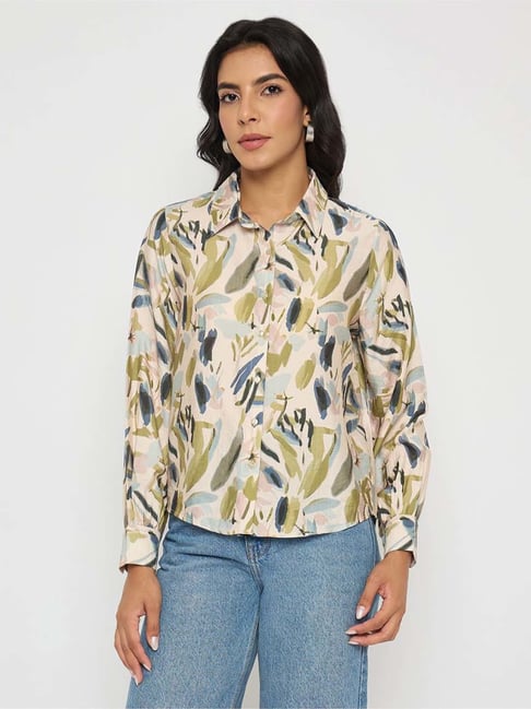 Madame Olive Regular Fit Printed Shirt-picture-34