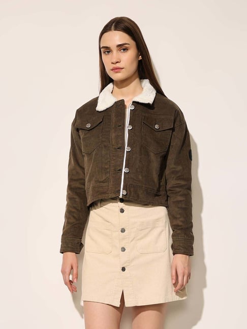 Only Green Cotton Regular Fit Jacket-picture-22