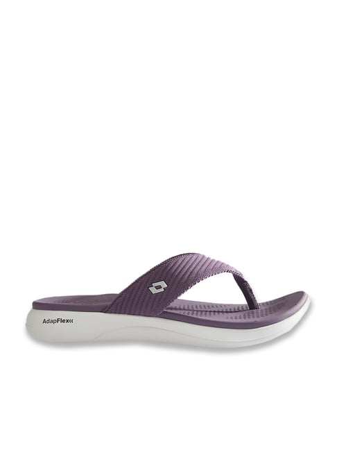 Lotto Women's Evernote Plus White & Purple Flip Flops