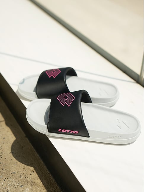 Lotto Women's Enduro Plus Grey & Black Slides