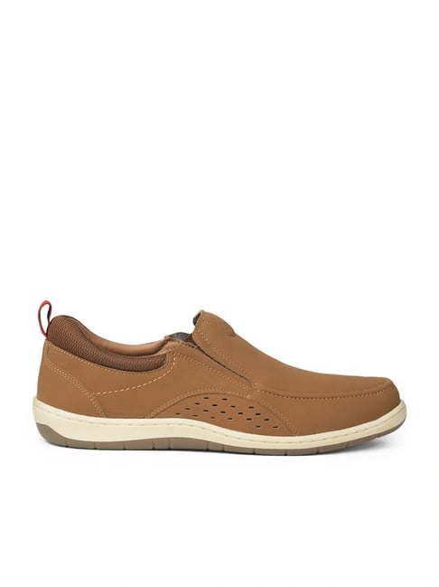 Bata Men's Brown Slip-On Shoes
