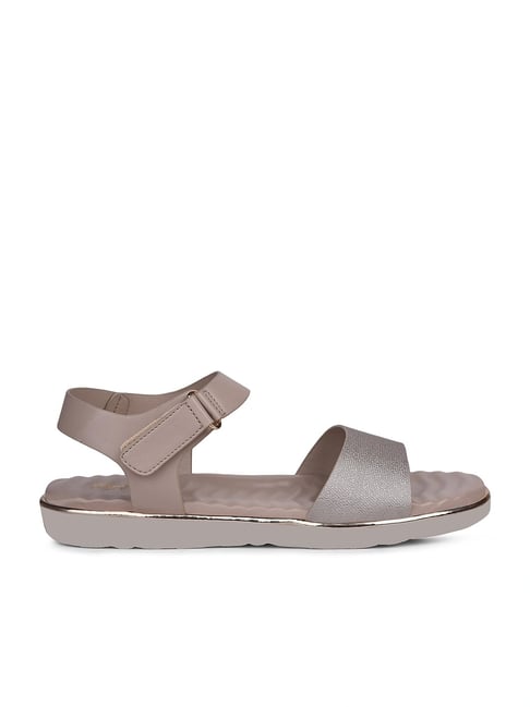 Bata Comfit Women's Grey Ankle Strap Sandals-picture-33