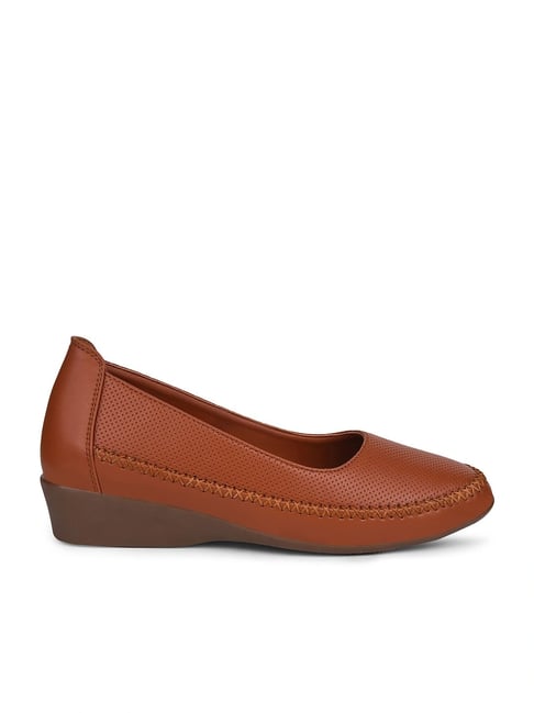 Buy Bata Women's Brown Ballerina Shoes at Best Price Tata CLiQ - Main Image