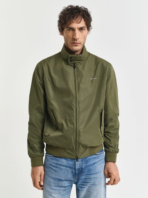 GANT Green Regular Fit Solid Jacket