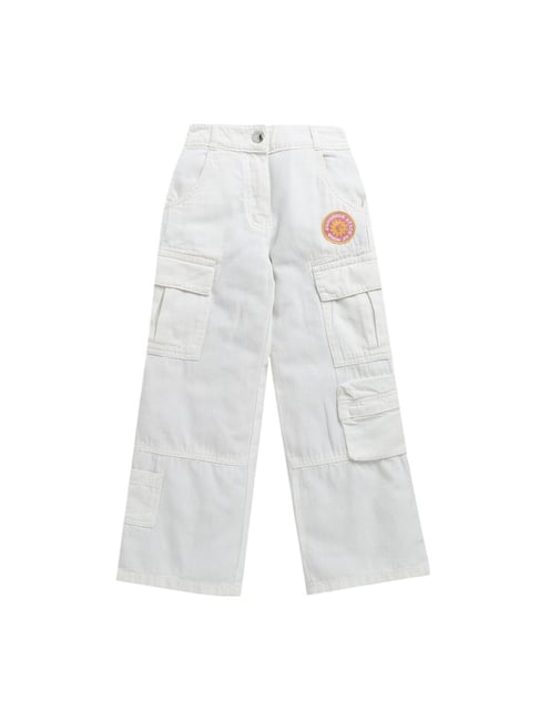 Tiny Girl Girls White Cotton Jeans-picture-33