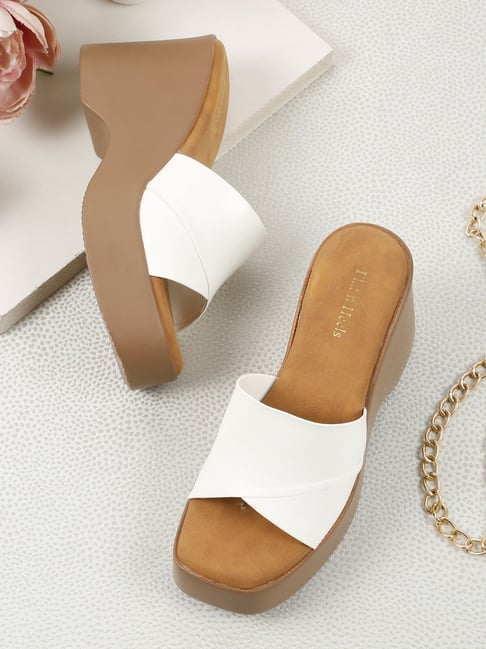 Buy Flat n Heels Women's White Casual Sandals at Best Price Tata