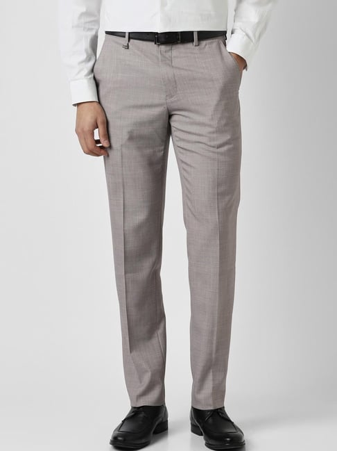 Ajio Van Heusen Pleated Pants Van Heusen Formal Pants Online VAN