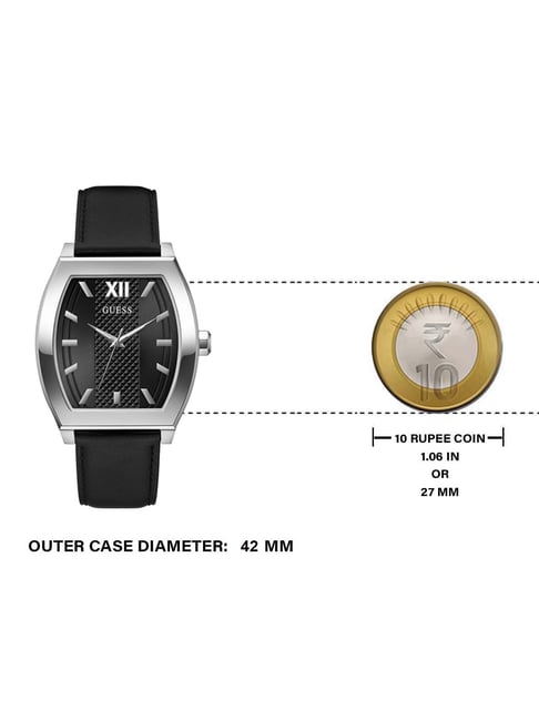 Buy GUESS Gd Punctual Black Rectangle Dial Analog Mens Watch