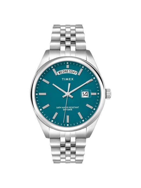Buy TIMEX TREND Green Round Dial Analog Mens Watch TWEG27104 at