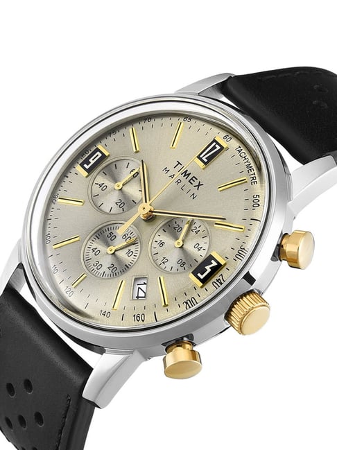 Vintage Timex Leather Strap Watch Timex Marlin Women's Buy