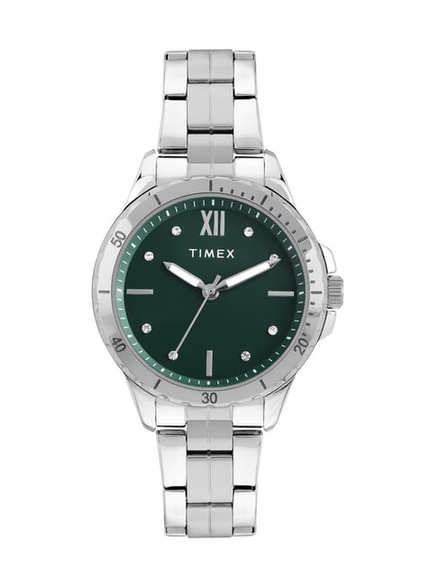 Timex Green Round Dial Analog Womens Watch - TWEL232SMU03-picture-22