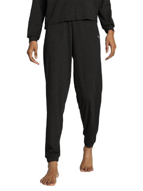 Puma Black Studio High Rise Regular Fit Training Jogger