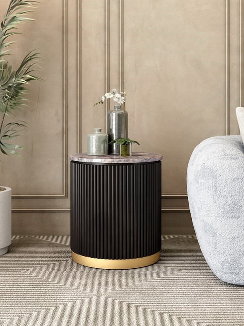 Durian Opus Smokey Heaven Natural Stone Side Table-picture-19