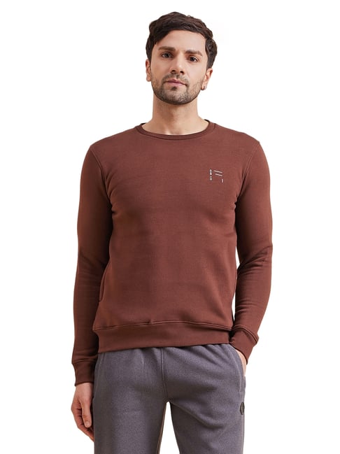 Sweet Dreams Choco Fudge Regular Fit Plain Sweatshirt-picture-26