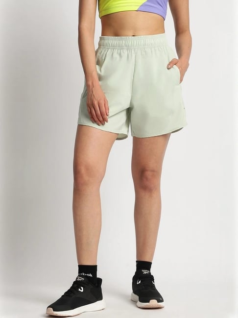 Reebok Green Regular Fit Sports Shorts-image-18
