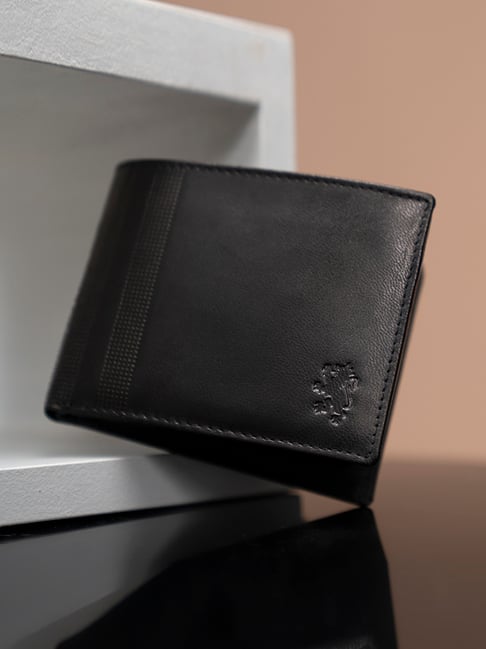 Red Tape Black Leather Bi-Fold Wallet-picture-43