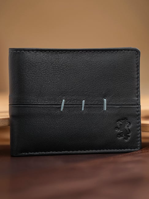 Red Tape Black Leather Bi-Fold Wallet-picture-24