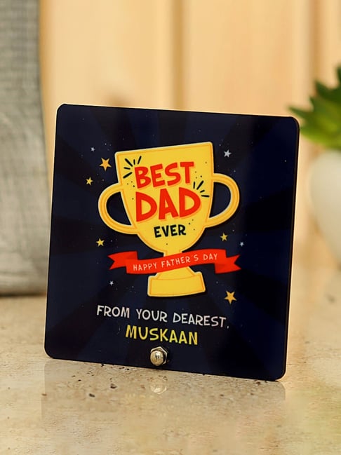 FNP Multicolor MDF Best Dad Personalised Table Top