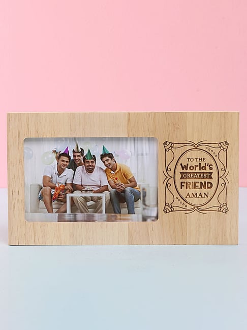 FNP Multicolor MDF Engraved Photo Frame for Best Friend