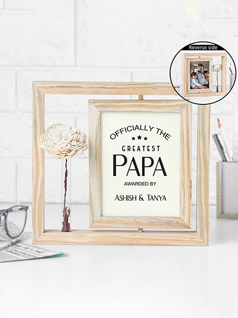 FNP Multicolor MDF Rotating Photo Frame for Dad