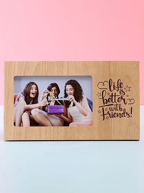 FNP Multicolor MDF Life Is Better with Friends Photo Frame