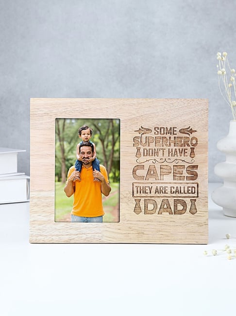 FNP Multicolor MDF Personalised Superhero Dad Wooden Frame