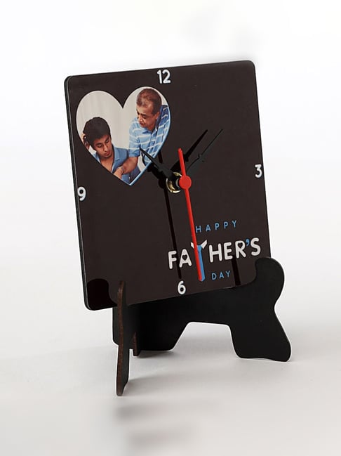 FNP Multicolor MDF Father's Day Personalised Table Clock