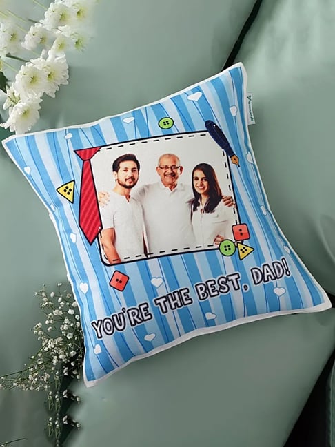 FNP Multicolor Polyester You're The Best Dad Personalised Cushion